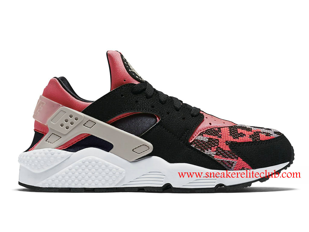 huarache noir rouge