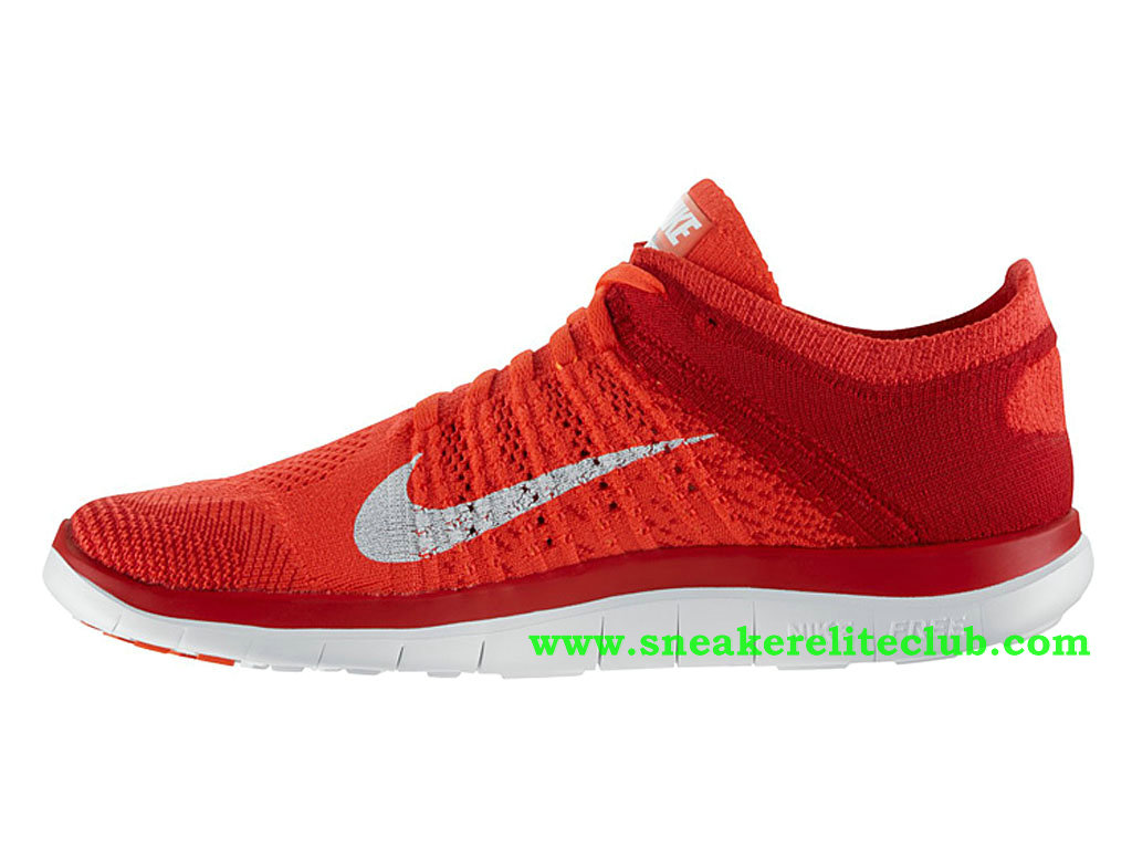 nike free 4.0 flyknit homme rouge